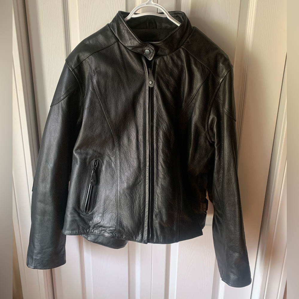 Genuine Leather 2X River Road Moto Jacket